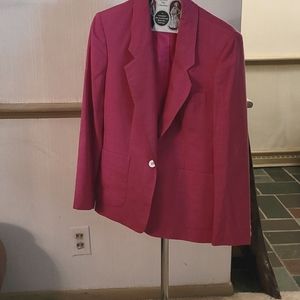 Evan Picone hot pink blazer